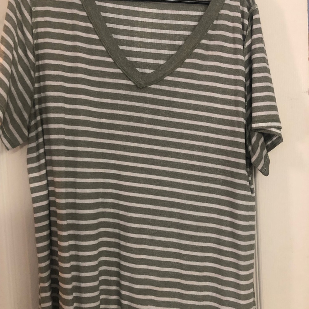 Olive green and a white Stripe Christy
